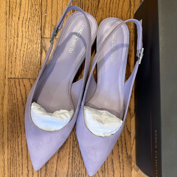 Lavender Haze True Suede kitten heels - Picture 3 of 8